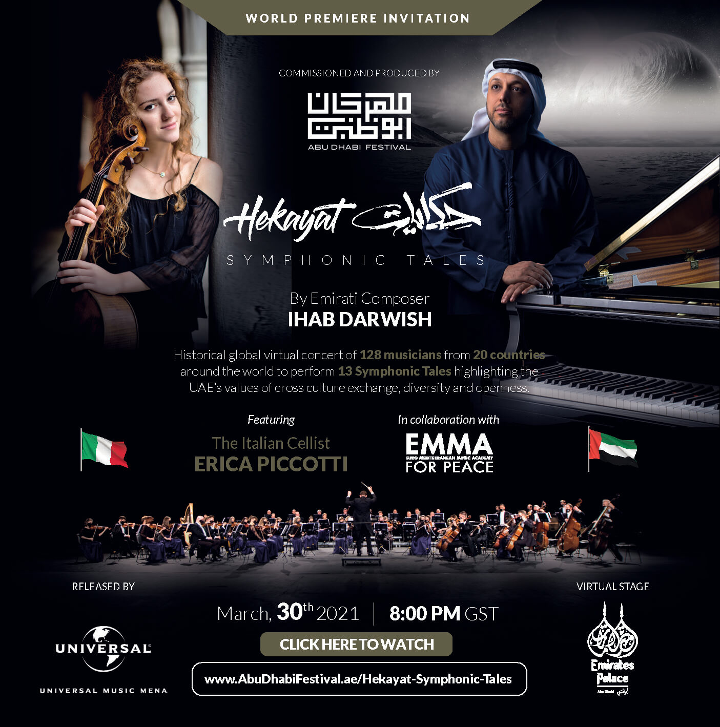 EMMA for Peace at Abu Dhabi Festival for Hekayat